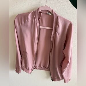 About A Girl Mauve Bomber Jacket